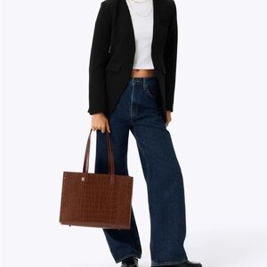 Beis The Work Tote in Maple Croc
